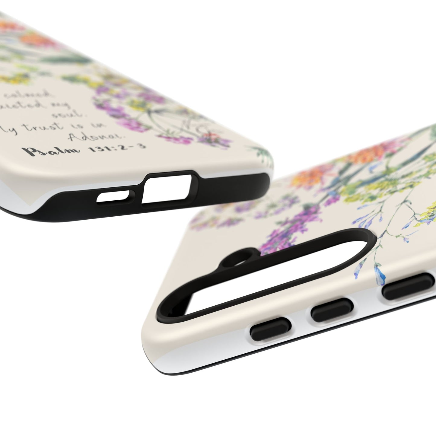 Phone Case - Botanic Cream, Psalm 131:2-3