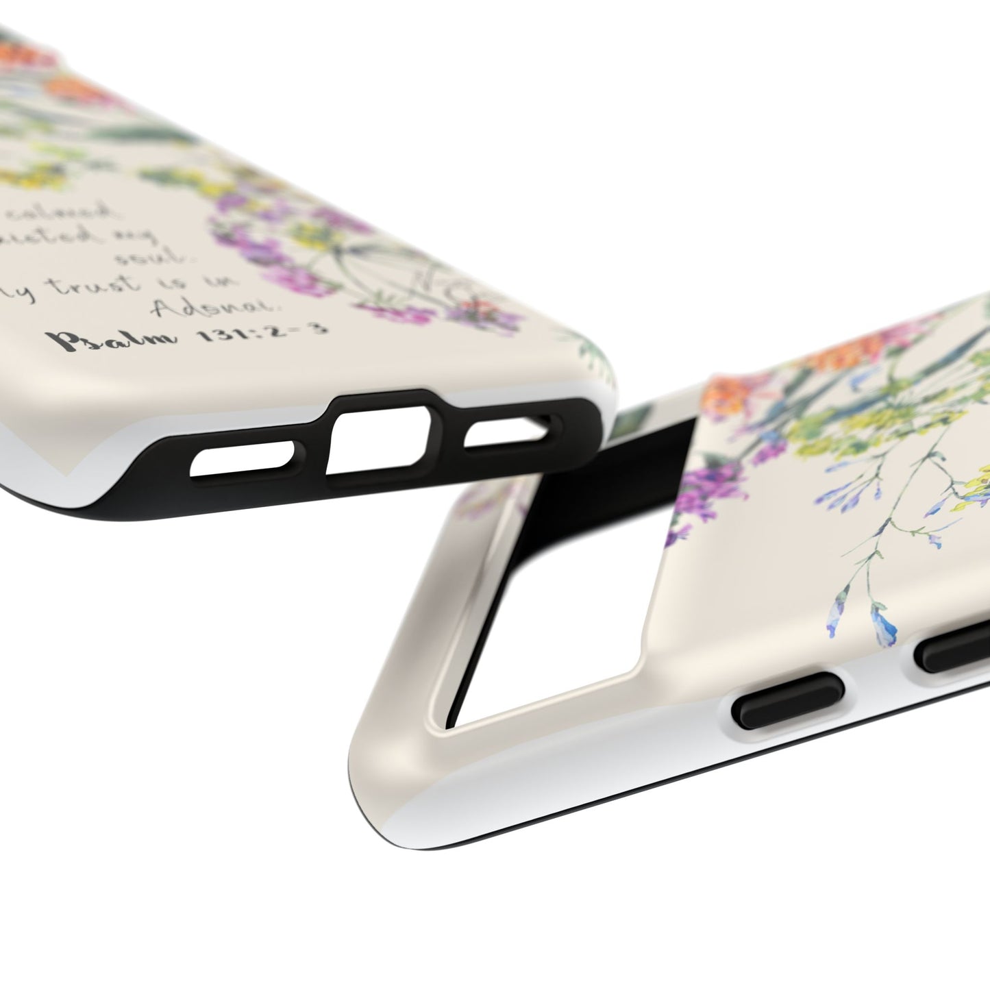 Phone Case - Botanic Cream, Psalm 131:2-3