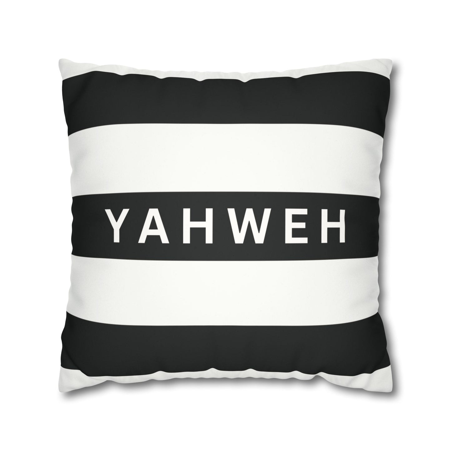 Faux Suede Square Pillowcase- YAHWEH