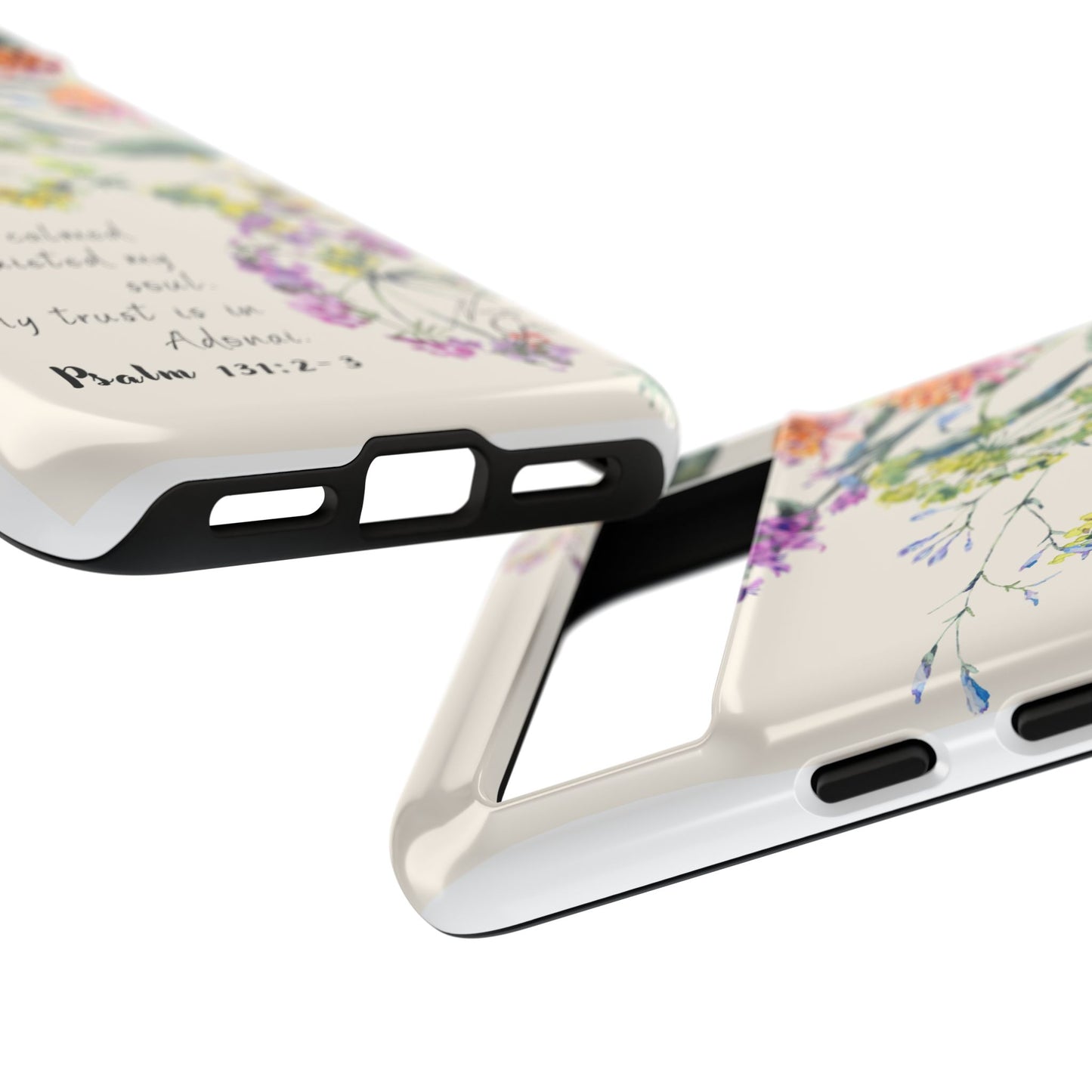 Phone Case - Botanic Cream, Psalm 131:2-3
