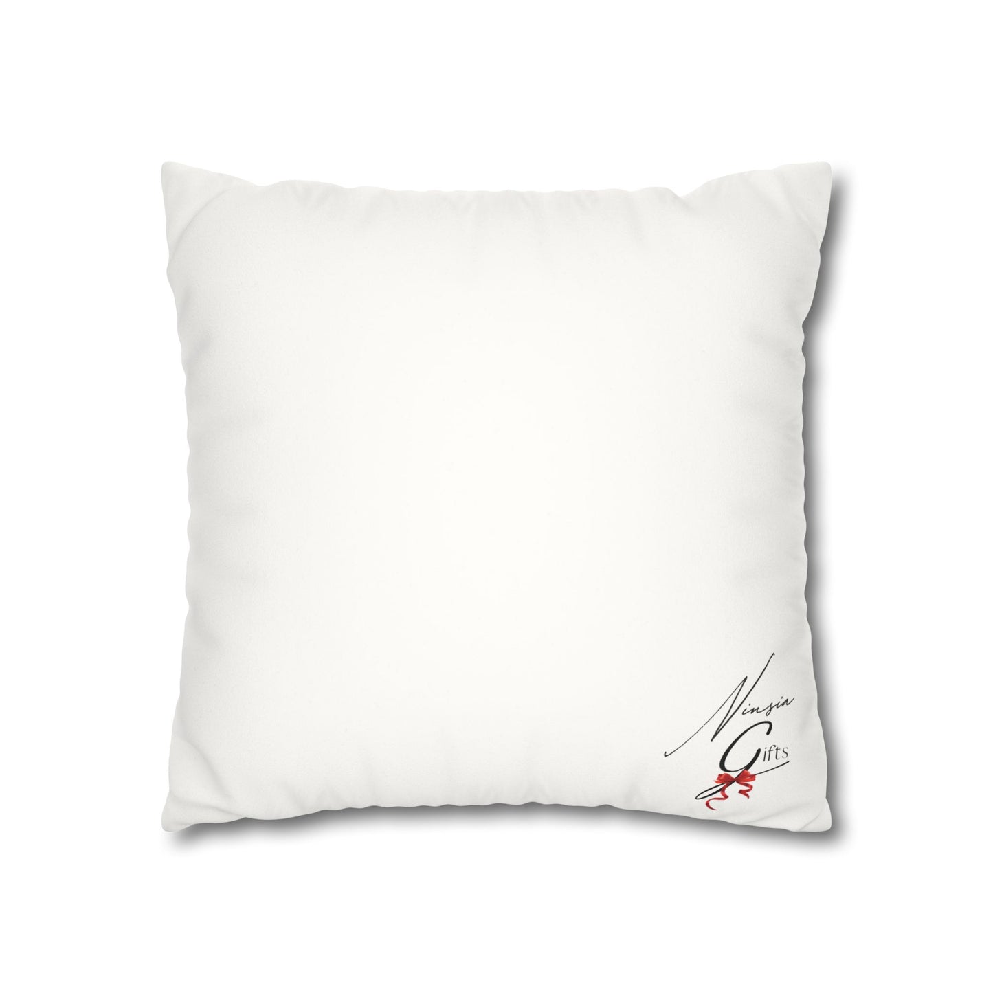 Faux Suede Square Pillowcase - ETERNAL GOD