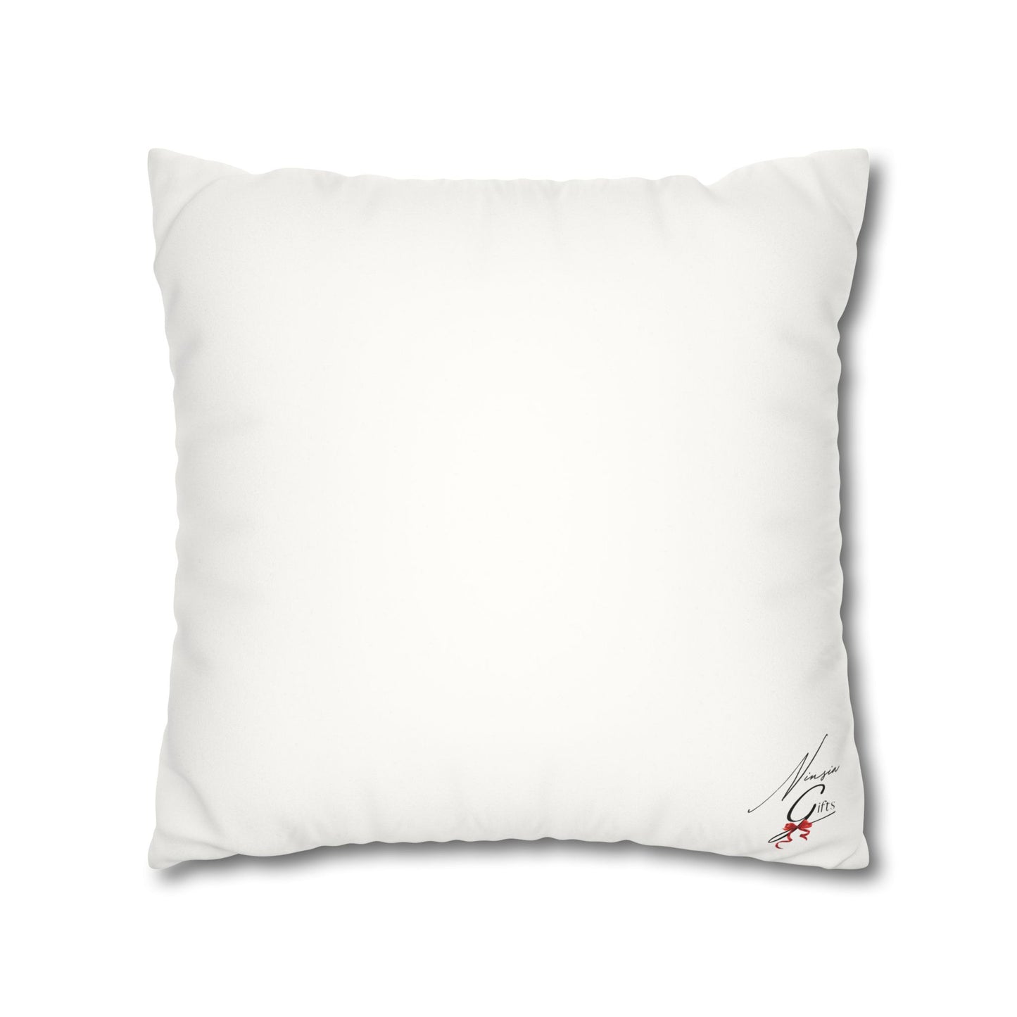 Faux Suede Square Pillowcase - Adonai GOD Print