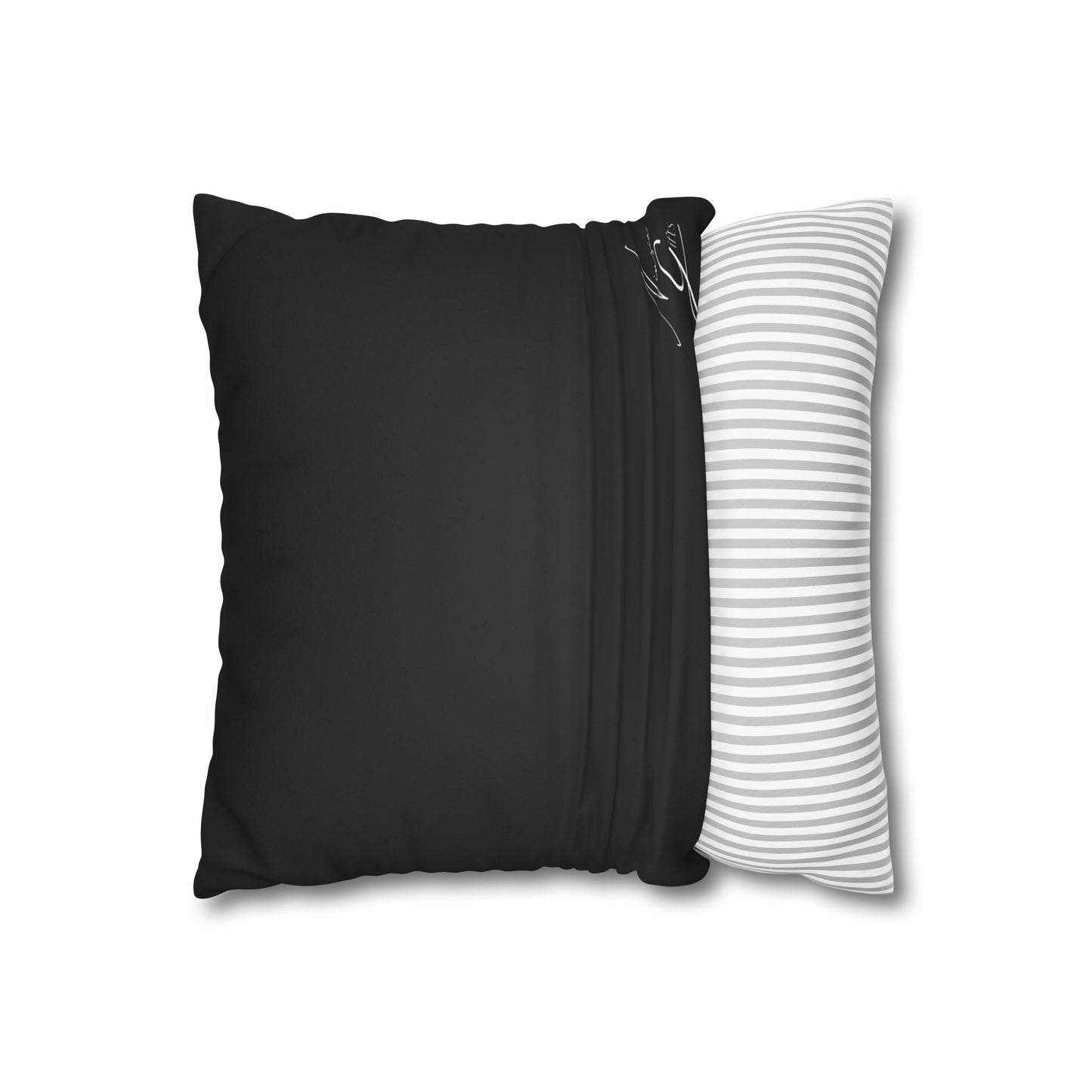 Faux Suede - Black Square Pillowcase - KING 1 Peter 2:9