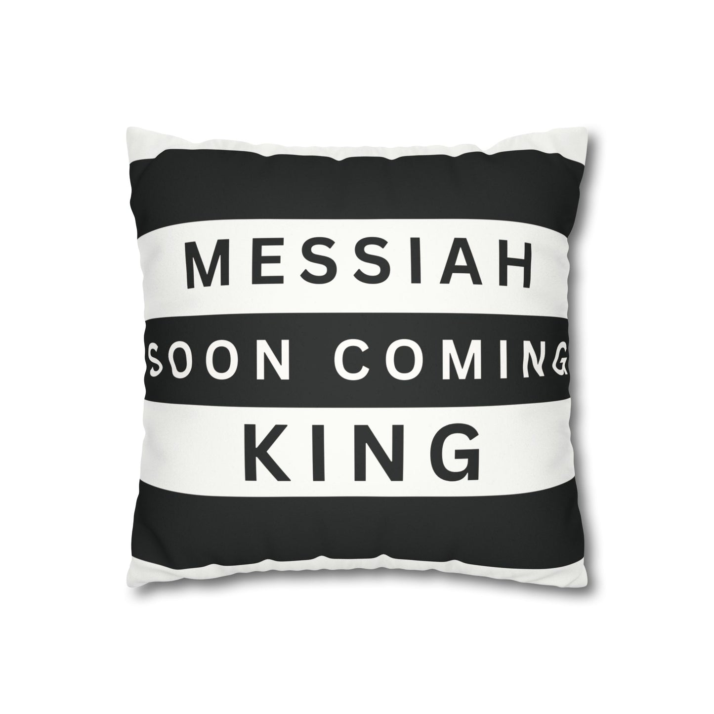 Faux Suede Square Pillowcase- CHRIST Redeemer