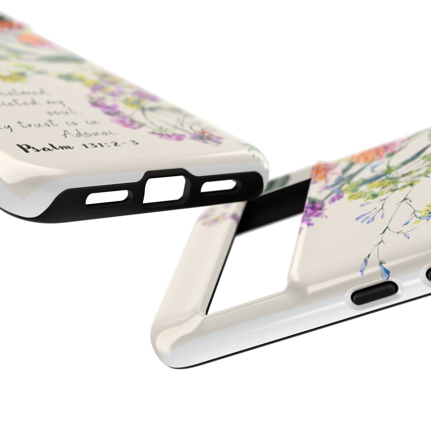 Phone Case - Botanic Cream, Psalm 131:2-3