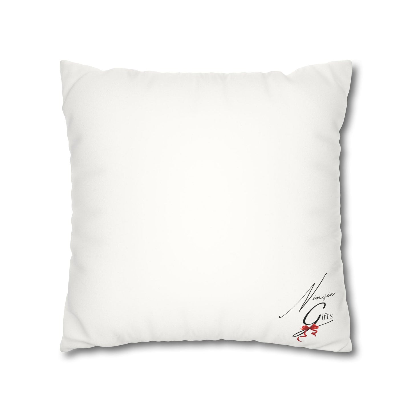Faux Suede Square Pillowcase - ETERNAL GOD