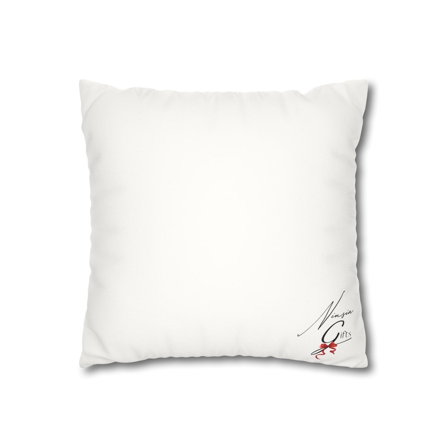 Faux Suede Square Pillowcase - ETERNAL GOD