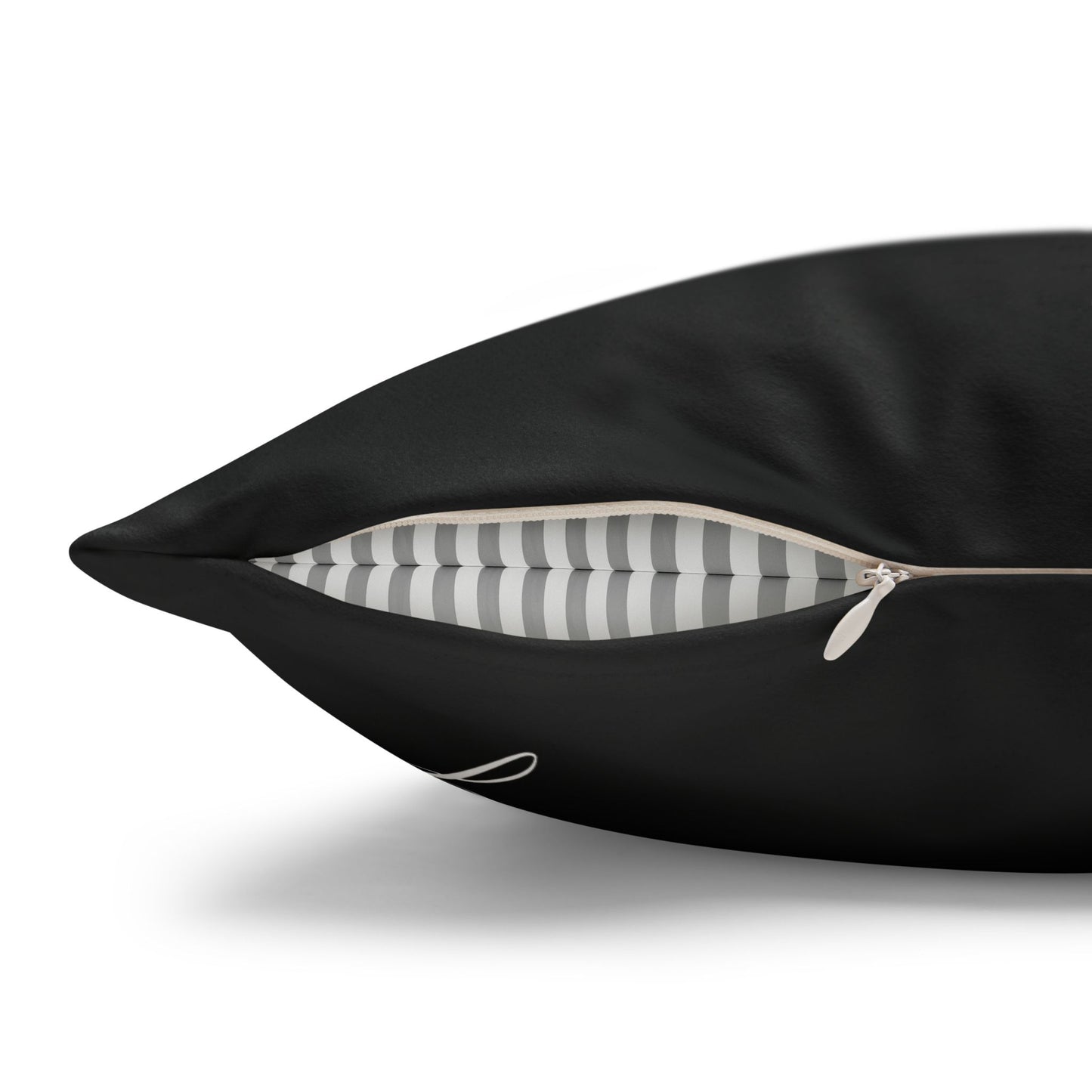 Faux Suede - Black Square Pillowcase - KING 1 Peter 2:9