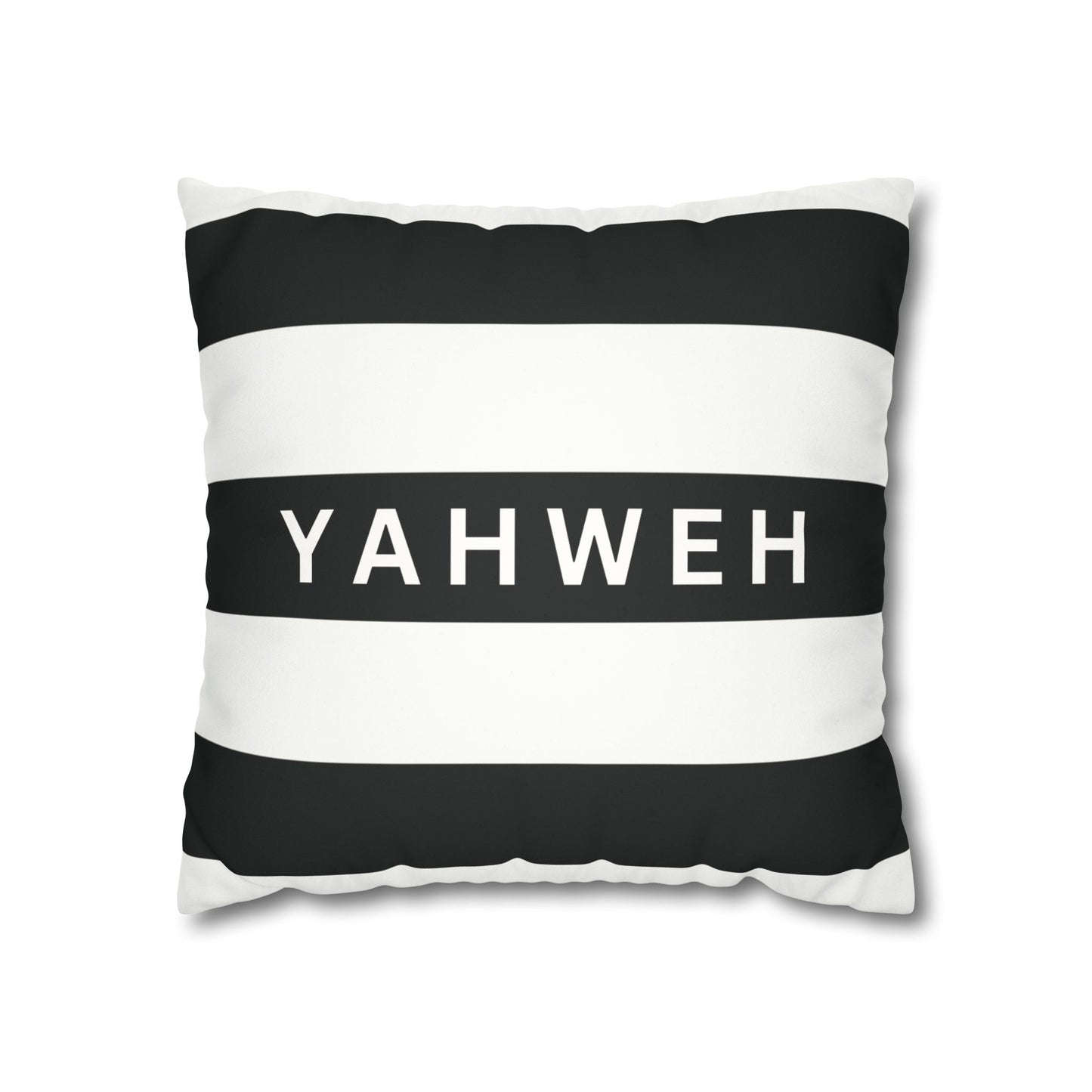 Faux Suede Square Pillowcase- YAHWEH