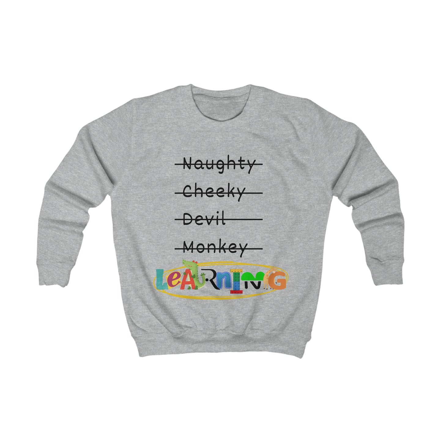 Kids Sweatshirt Unisex - LEARNING, various colours