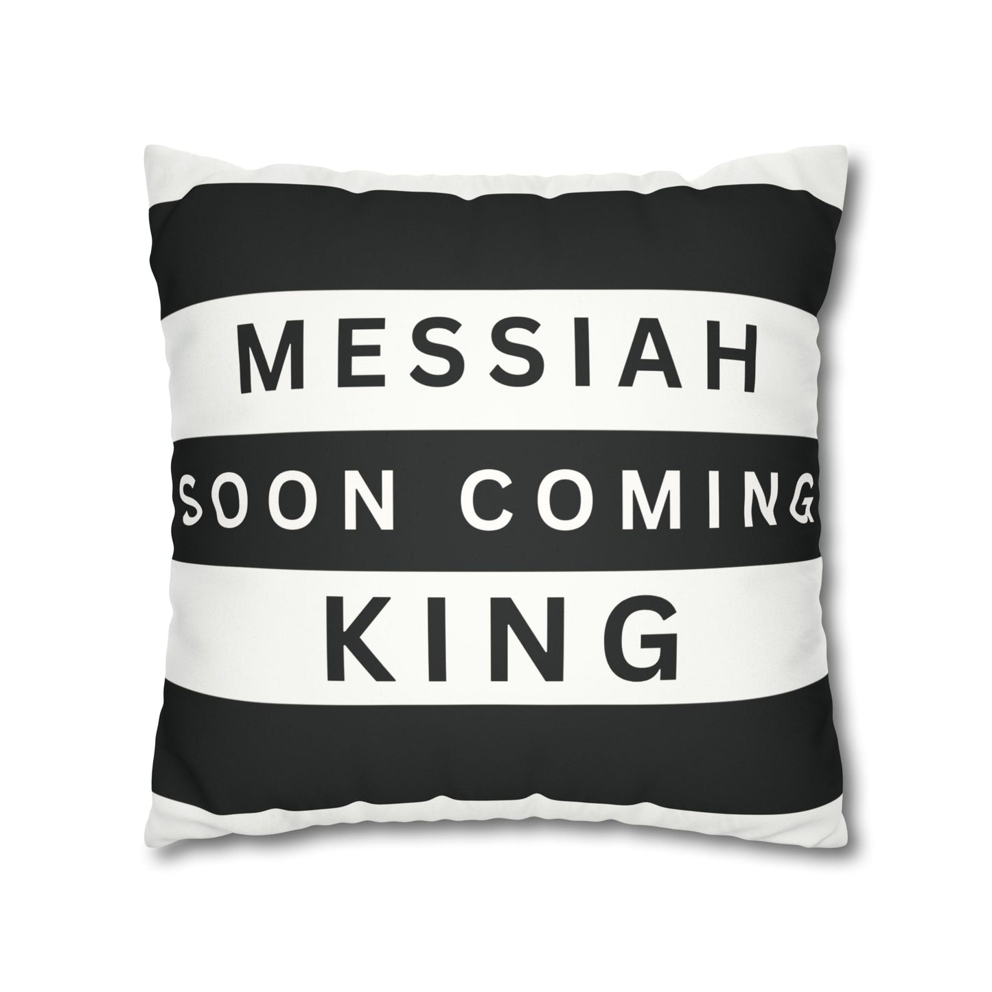 Faux Suede Square Pillowcase- CHRIST Redeemer