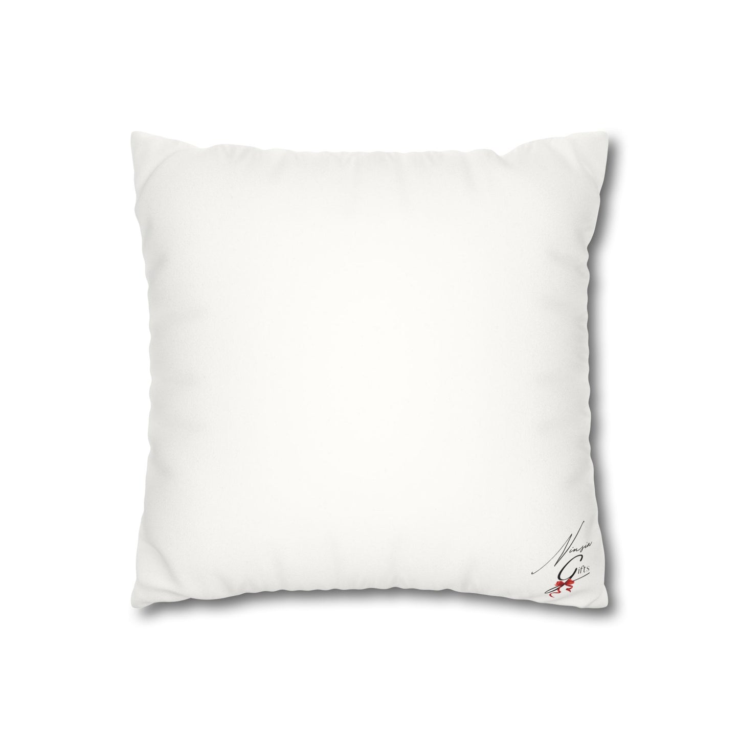 Faux Suede Square Pillowcase - Adonai GOD Print