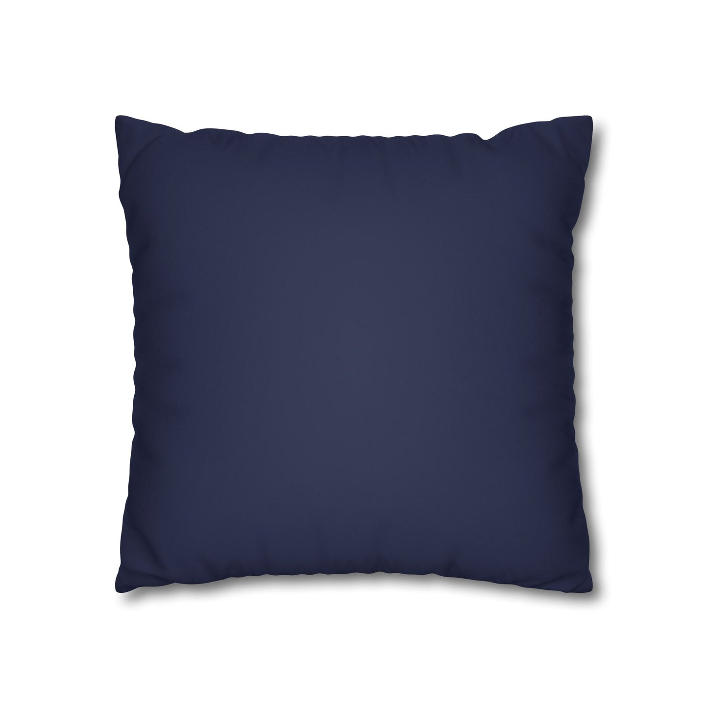 Faux Suede Square Pillowcase - Navy Golden Maze