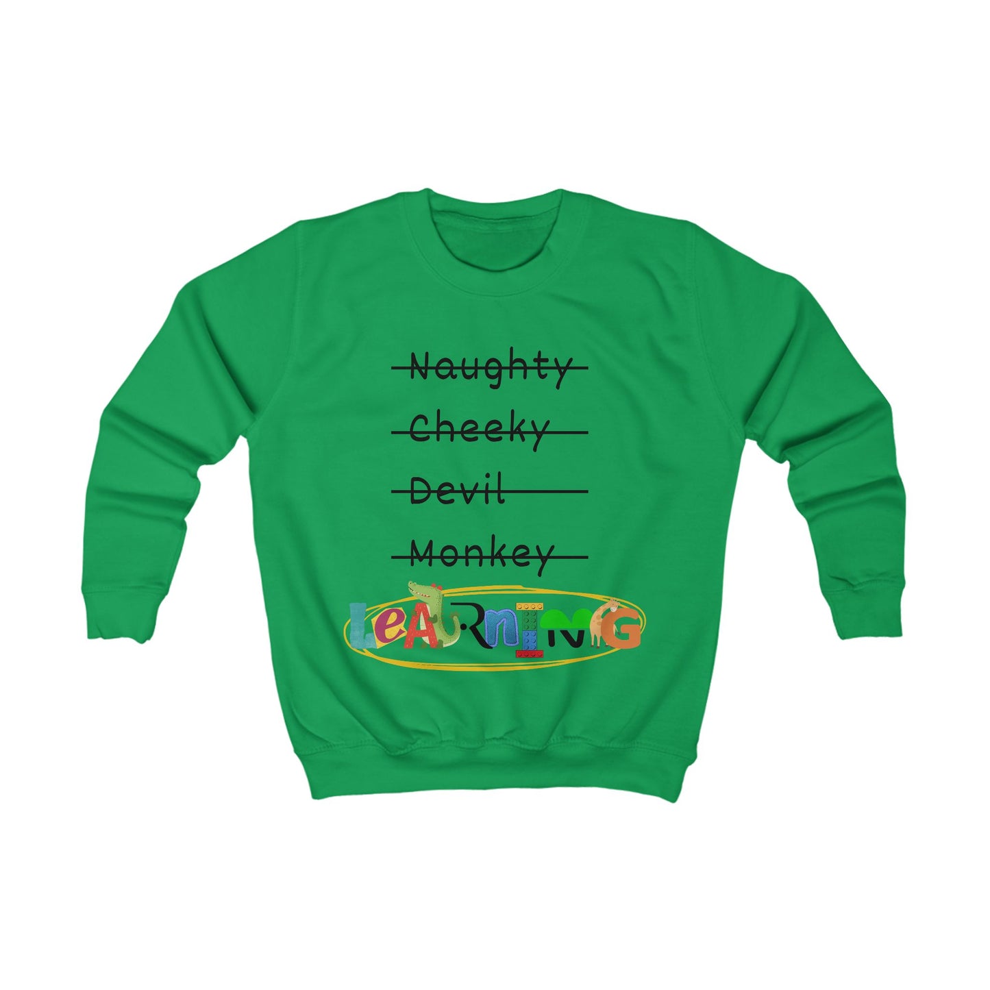 Kids Sweatshirt Unisex - LEARNING, various colours