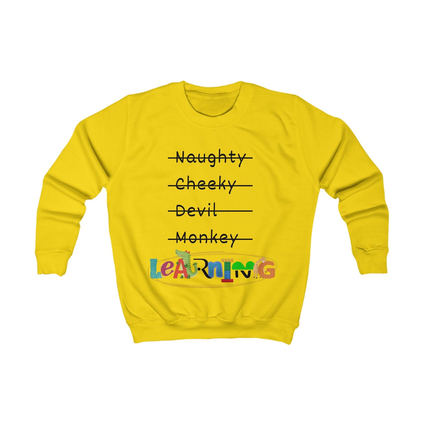 Kids Sweatshirt Unisex - LEARNING, various colours