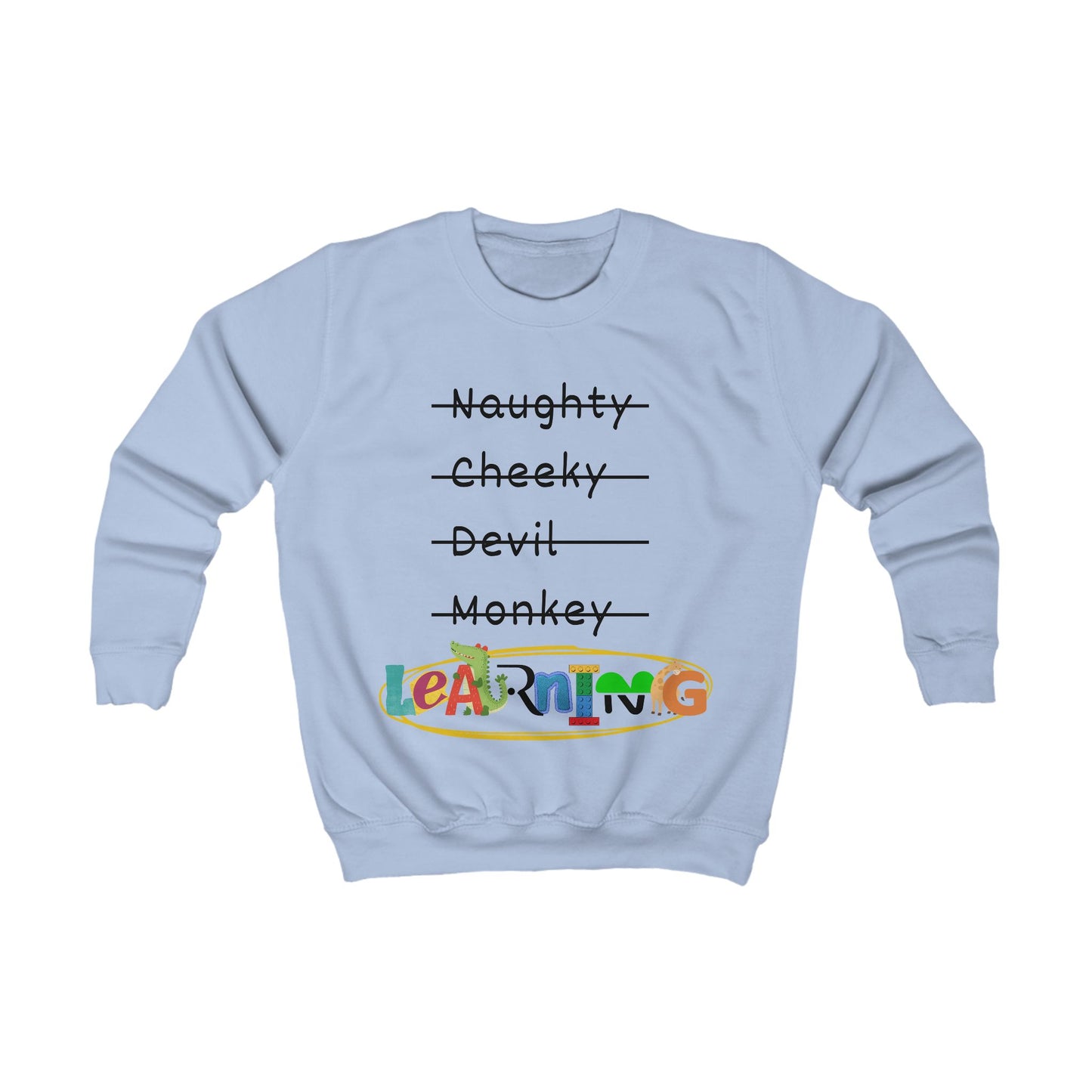 Kids Sweatshirt Unisex - LEARNING, various colours