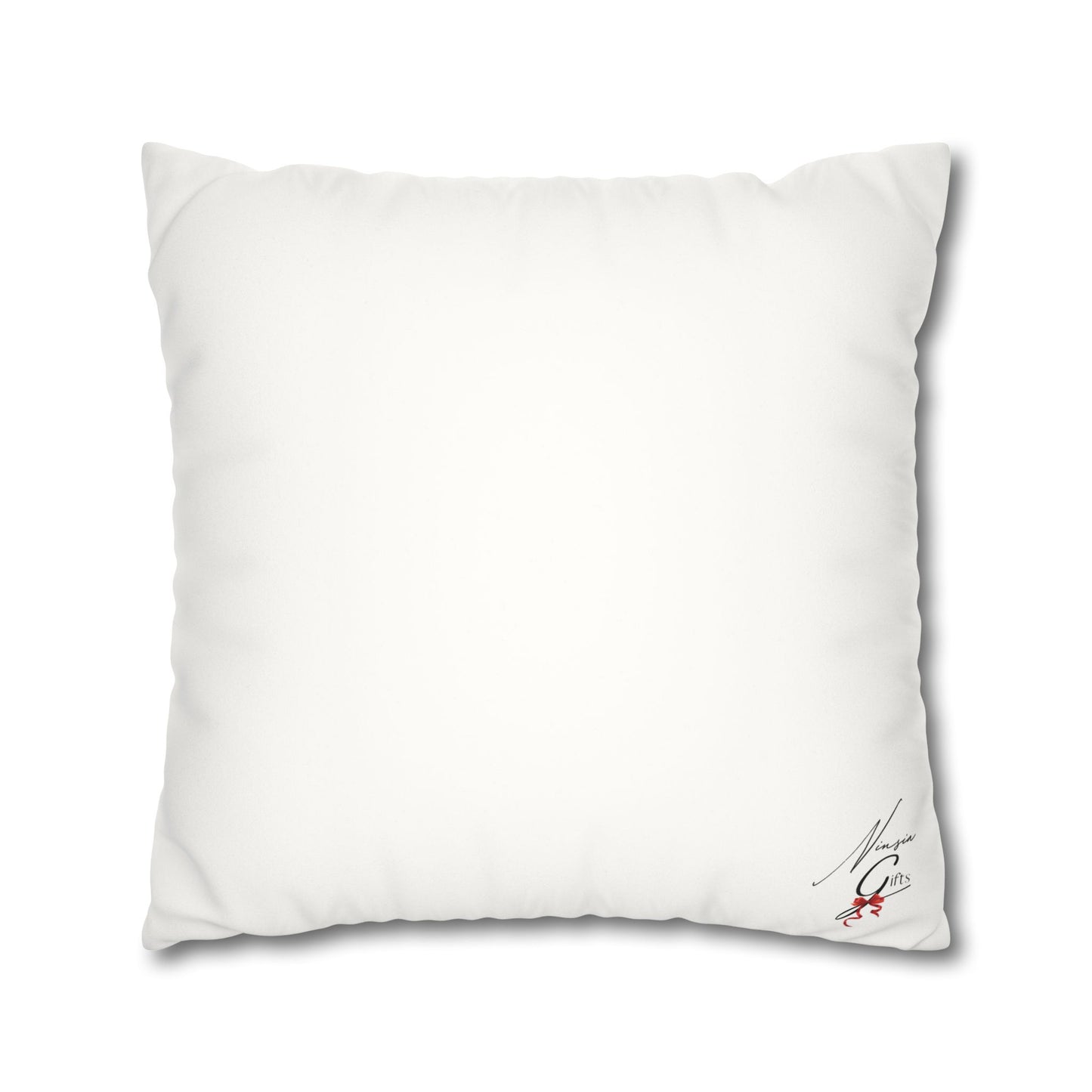 Faux Suede Square Pillowcase - Adonai GOD Print