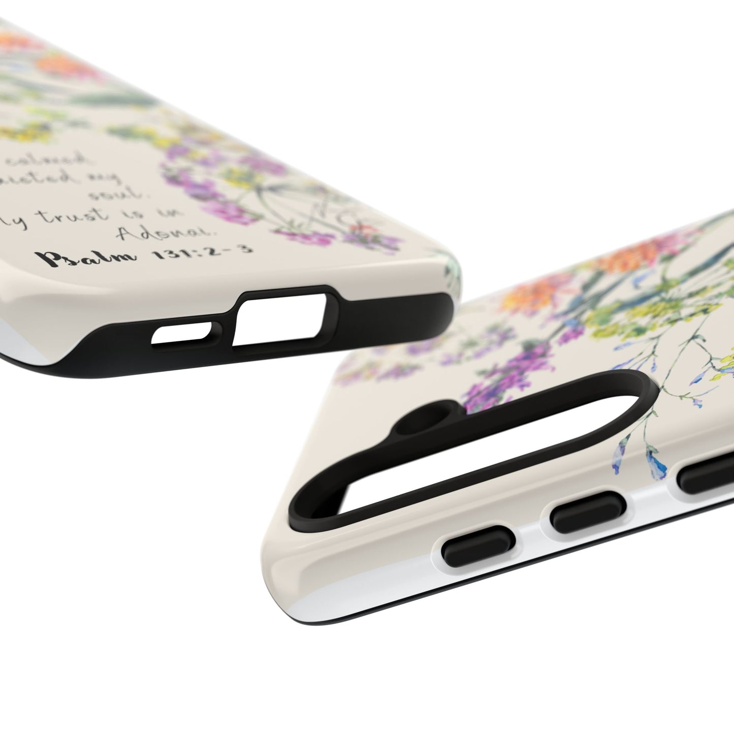 Phone Case - Botanic Cream, Psalm 131:2-3