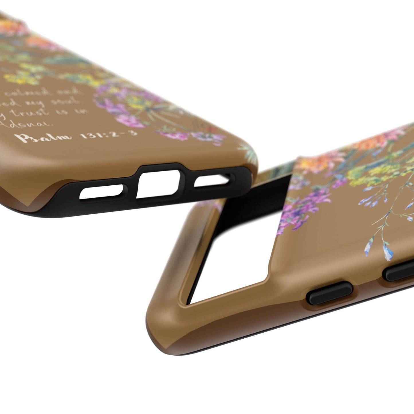 Phone Case - Botanic Full Brown, Psalm 131:2-3