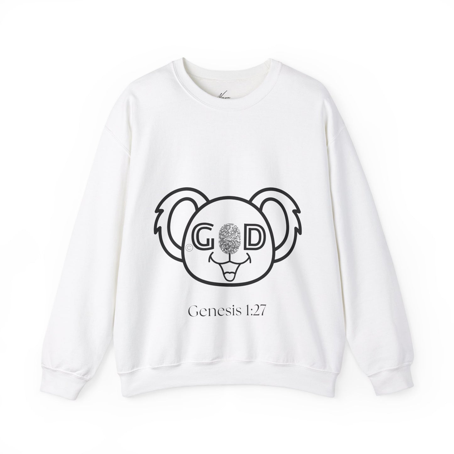Sweatshirt Unisex Adult: Koala - White