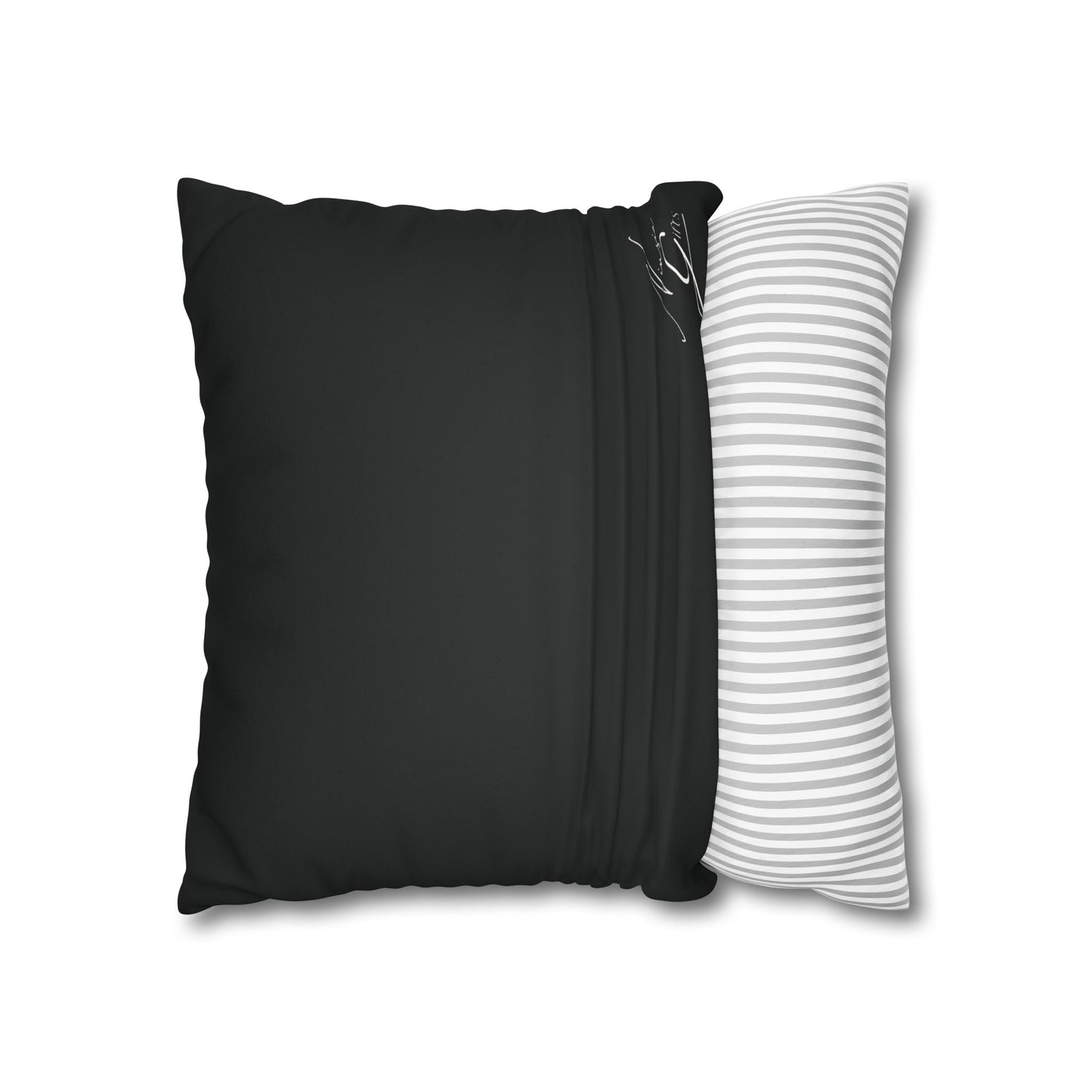 Faux Suede - Black Square Pillowcase - KING 1 Peter 2:9
