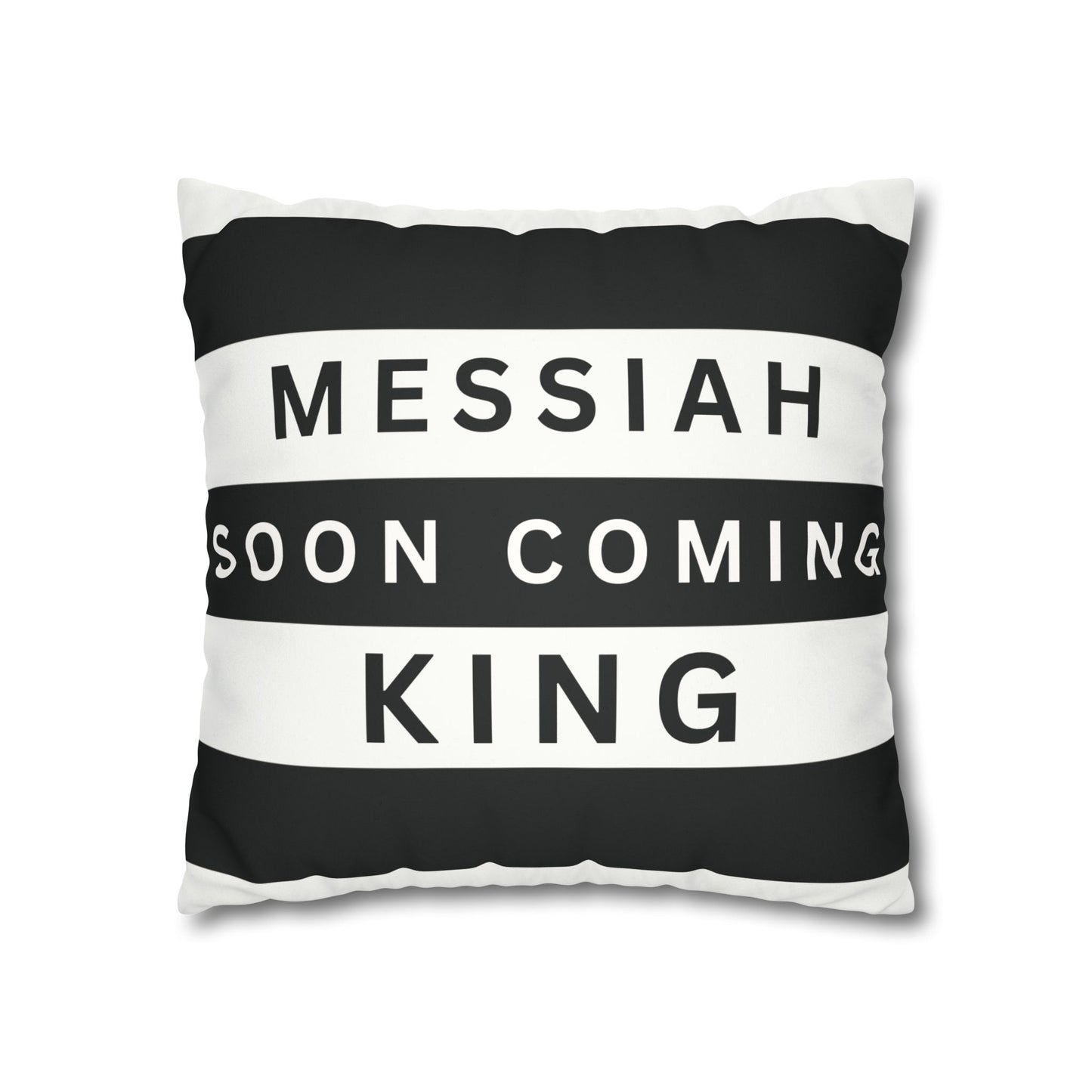 Faux Suede Square Pillowcase- CHRIST Redeemer