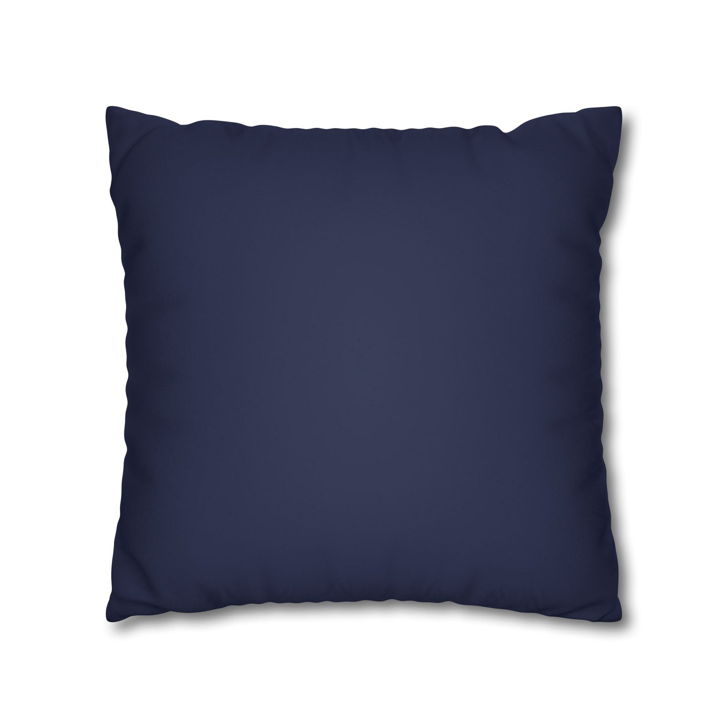 Faux Suede Square Pillowcase - Navy Golden Maze