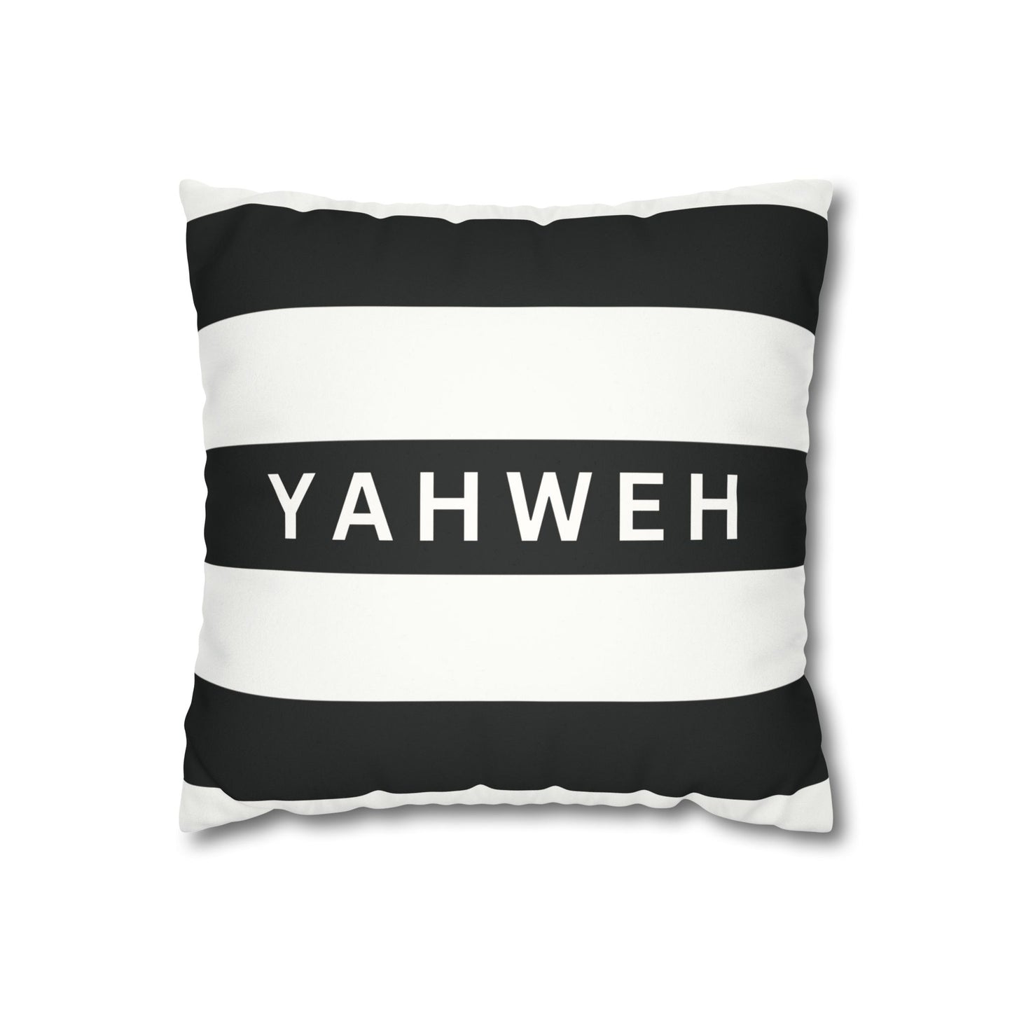 Faux Suede Square Pillowcase- YAHWEH