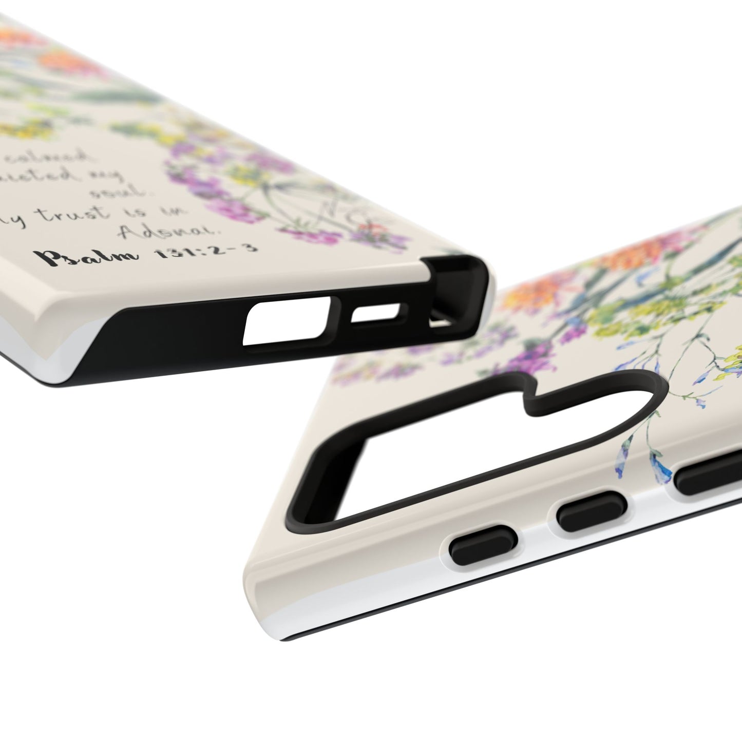 Phone Case - Botanic Cream, Psalm 131:2-3