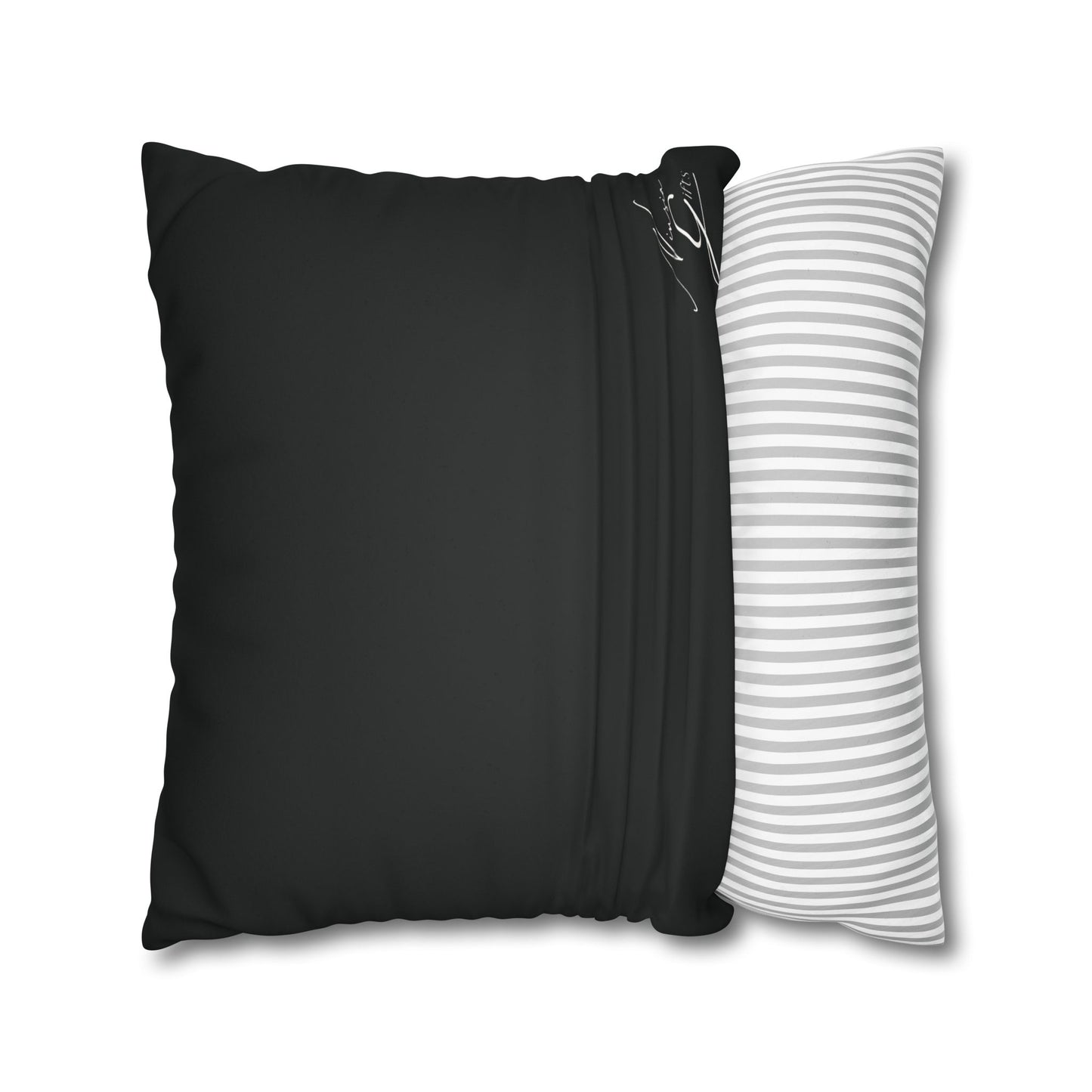 Faux Suede - Royal Priest Black Square Pillowcase - 1 Peter 2:9