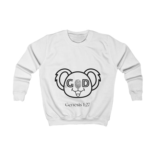 Kids Sweatshirt Unisex - Koala, White