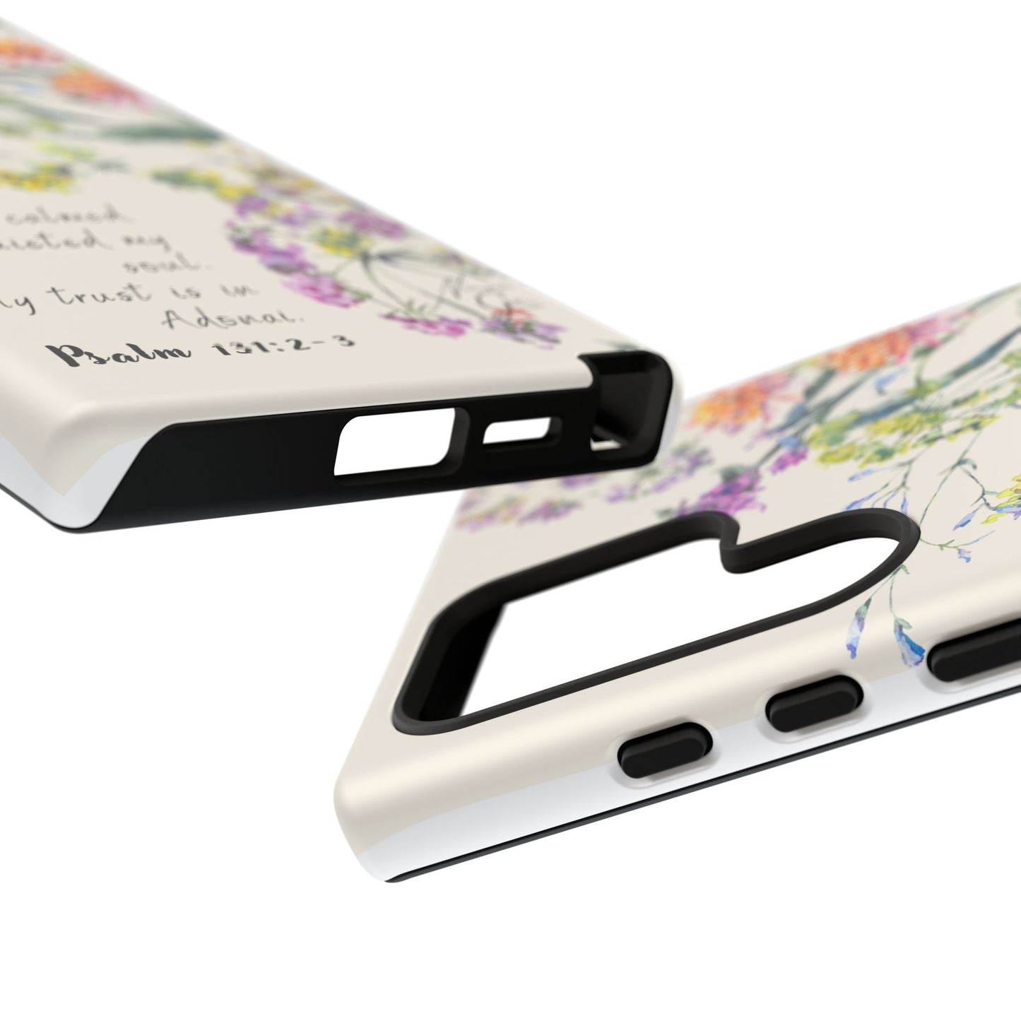 Phone Case - Botanic Cream, Psalm 131:2-3