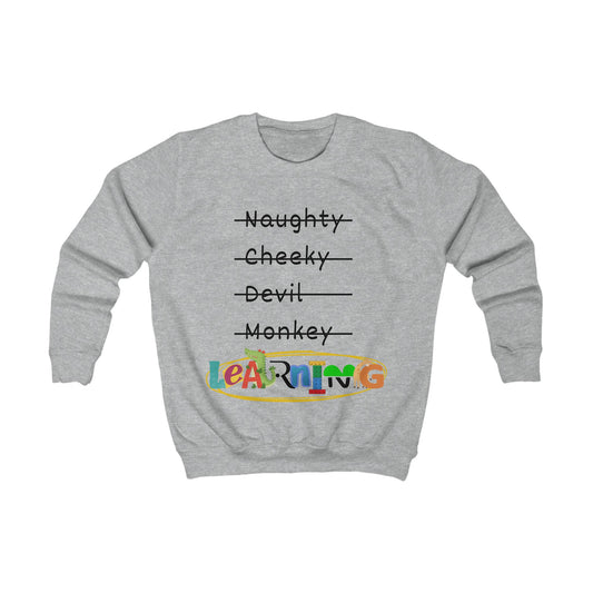 Kids Sweatshirt Unisex - LEARNING, various colours