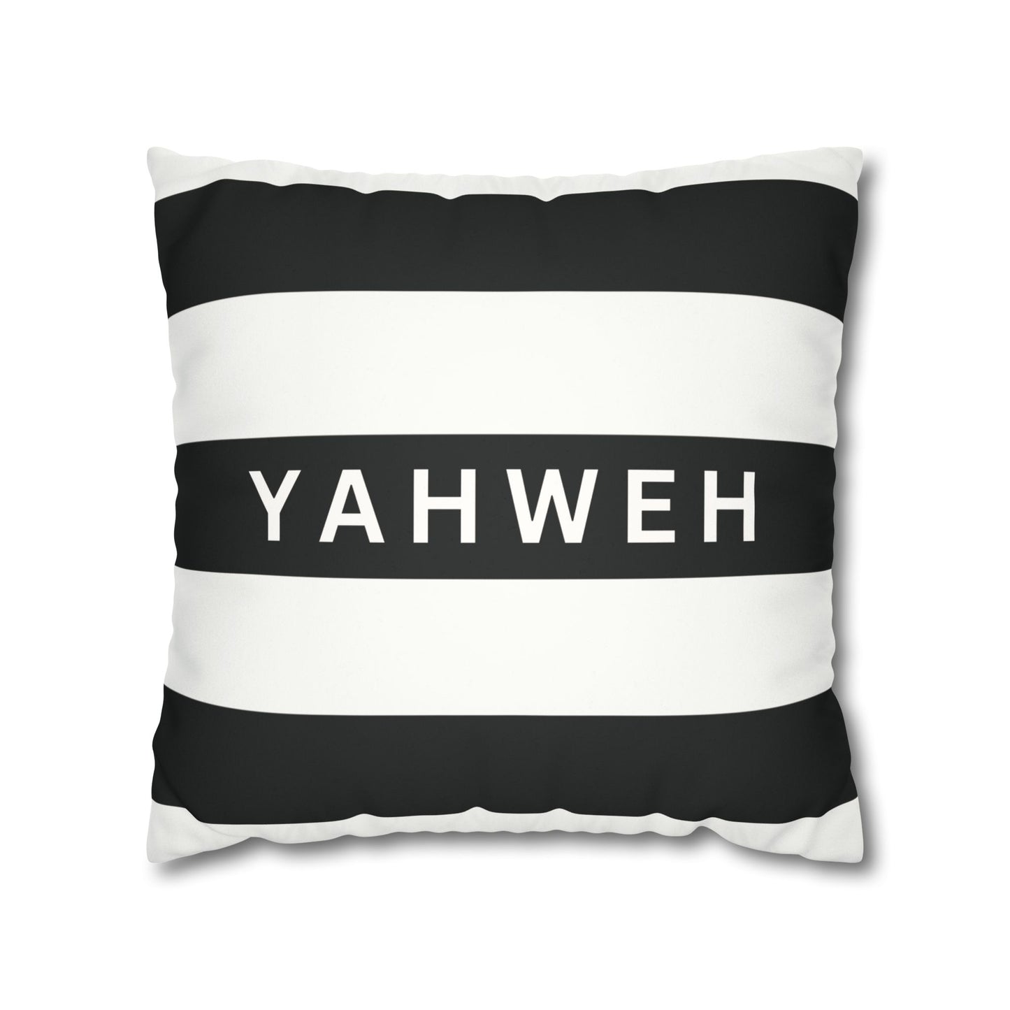 Faux Suede Square Pillowcase- YAHWEH