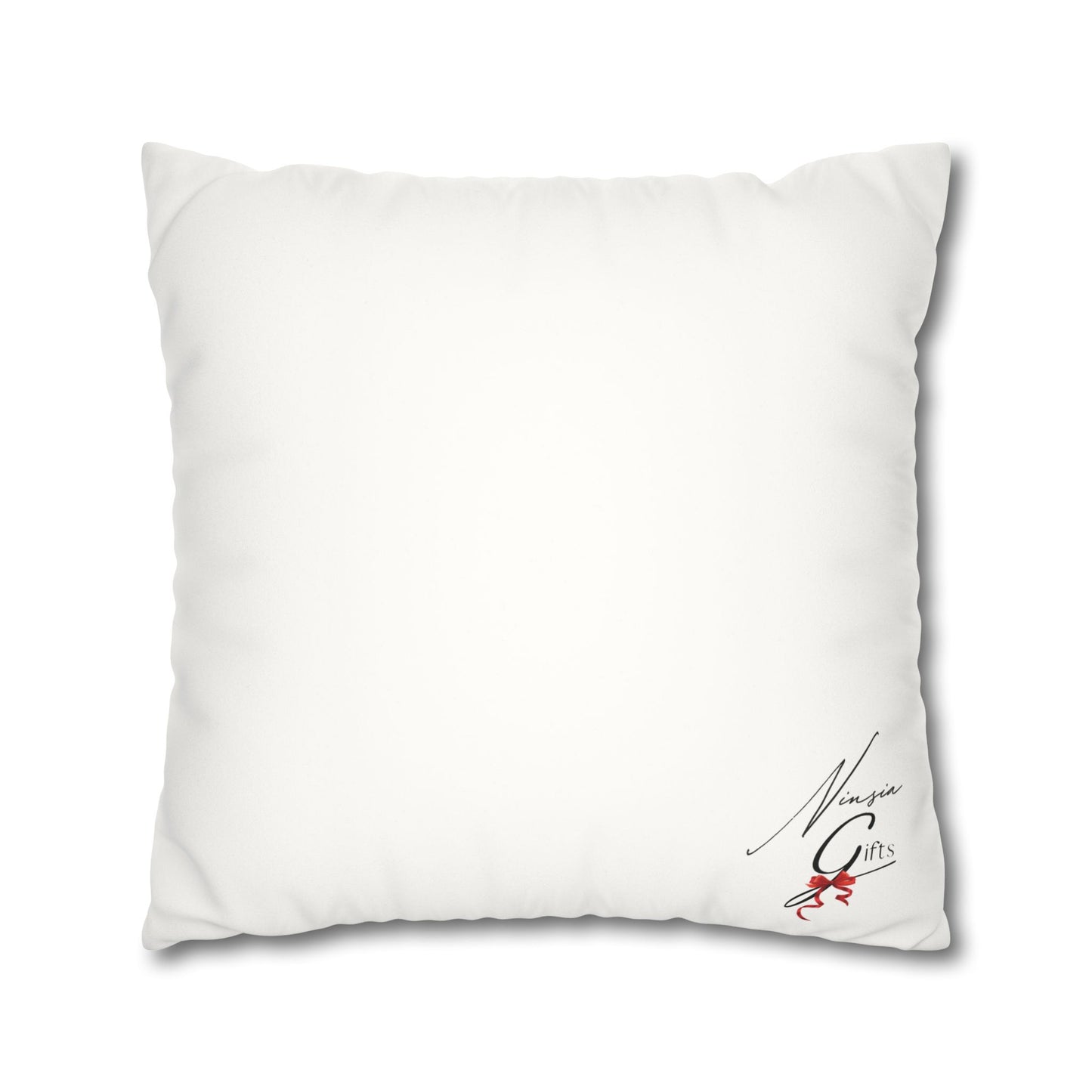 Faux Suede Square Pillowcase - ETERNAL GOD