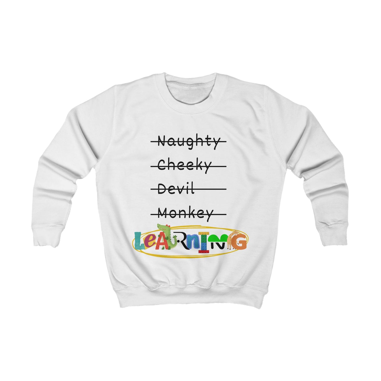 Kids Sweatshirt Unisex - LEARNING, various colours