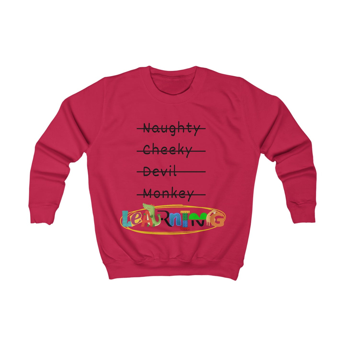 Kids Sweatshirt Unisex - LEARNING, various colours