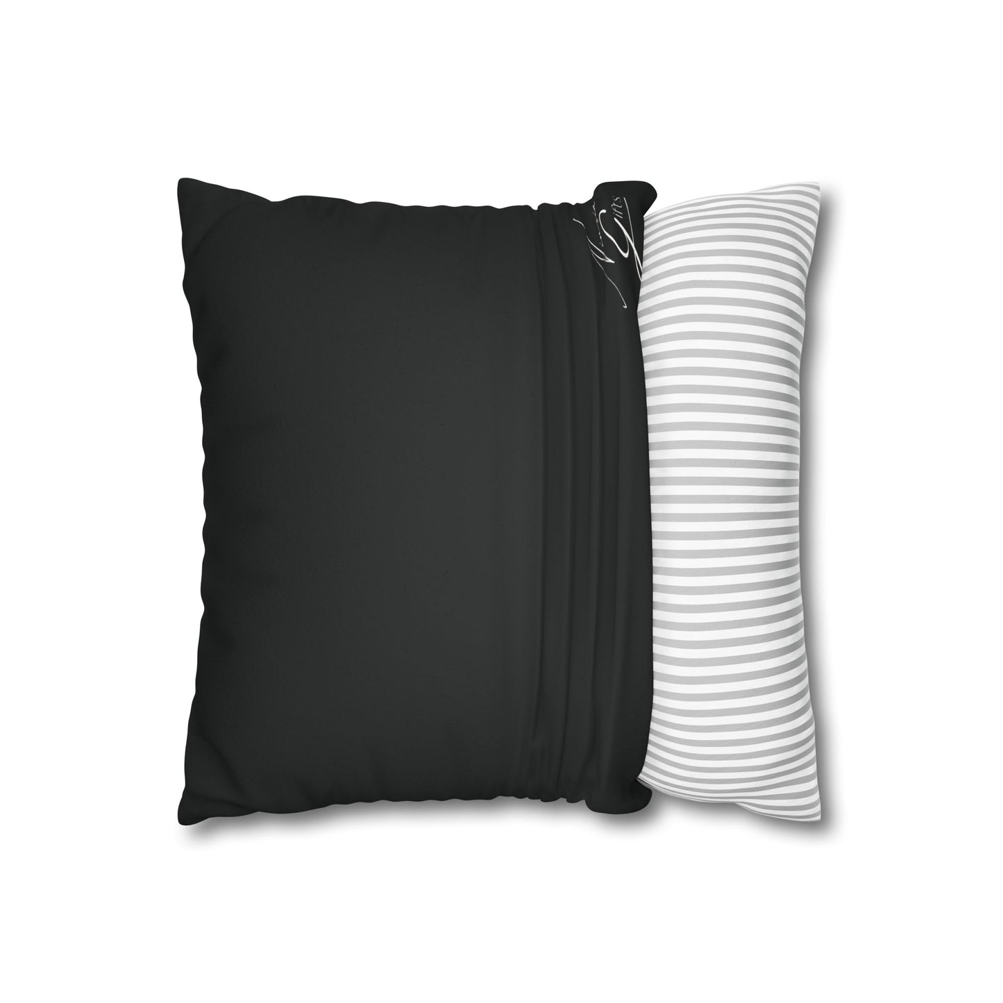 Faux Suede - Royal Priest Black Square Pillowcase - 1 Peter 2:9