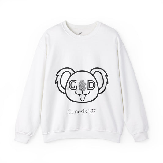 Sweatshirt Unisex Adult: Koala - White