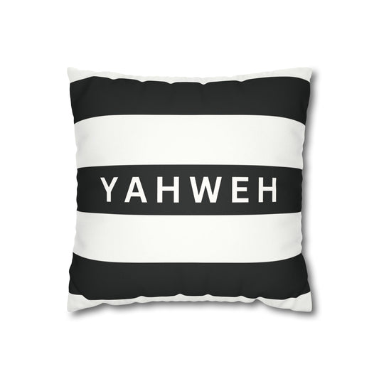 Faux Suede Square Pillowcase- YAHWEH