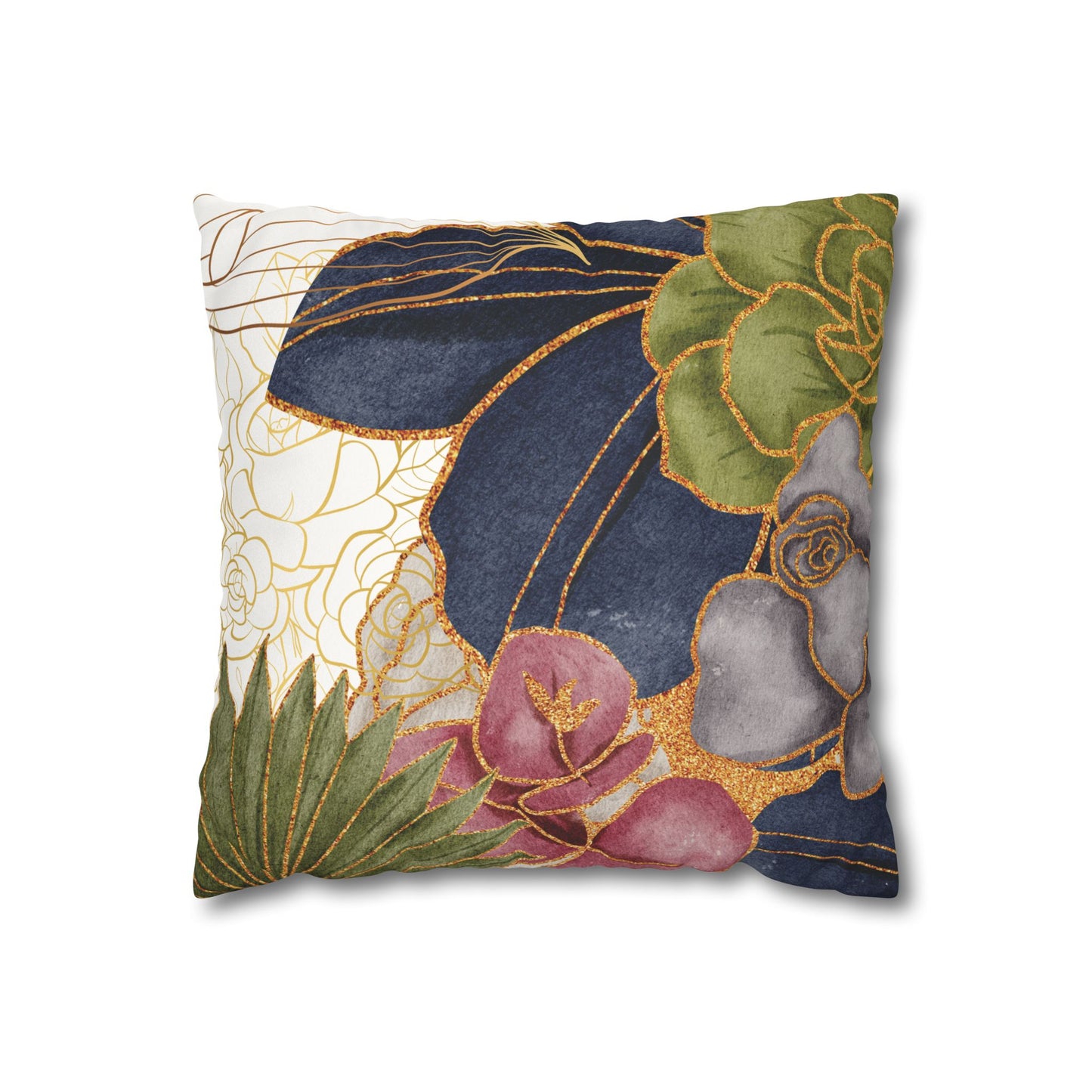 Faux Suede Square Pillowcase- BoBo Queen, Proverbs 31:29-31